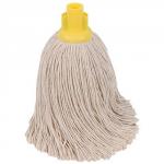 Robert Scott and Sons (16oz) Twine Yarn Socket Mop Head for Rough Surfaces (Yellow) Pack 10 101858YELLOW