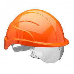 Cheap Stationery Supply of Centurion Vision Plus Safety Helmet Integrated Visor Orange CNS10PLUSEORA *Up to 3 Day Leadtime* 168530 Office Statationery