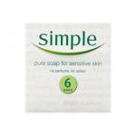 Simple (125g) Hand Soap Bars (White) Pack of 6 26058