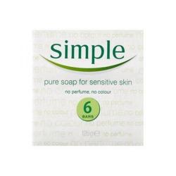 Cheap Stationery Supply of Simple (125g) Hand Soap Bars (White) Pack of 6 26058 Office Statationery