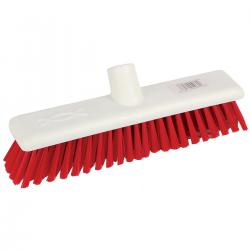 Cheap Stationery Supply of Robert Scott & Sons Abbey Hygiene (12 Inch) Washable Soft Bristle Broom Head (Red/White) Pack of 10 102910RED Office Statationery