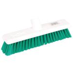 Robert Scott & Sons Abbey Hygiene (12 Inch) Washable Soft Bristle Broom Head (Green/White) Pack of 10 102910GREEN