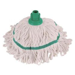 Cheap Stationery Supply of Robert Scott and Sons Hygiemix T1 (250g) Socket Mop Head Cotton and Synthetic Yarn Colour-coded (Green) 103064GREEN Office Statationery