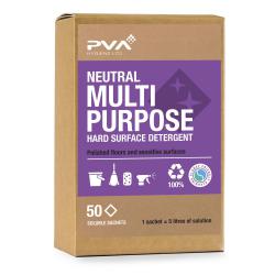Cheap Stationery Supply of PVA Neutral Multi-purpose Hard Surface Detergent Sachets PVA A2.55 50 Sachets 171395 Office Statationery