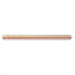 Cheap Stationery Supply of Rotring Tri Ruler 4 Architect Triangular Reduction Scale 1-10 to 1-500 with 2 Coloured Flutings S0220641 Office Statationery