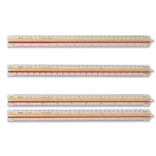 Rotring Tri Ruler 6 Surveying Triangular Reduction Scale S0220721