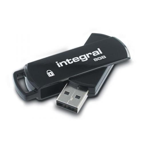 Clé USB Sécurisée Integral Secure 360-C 128 Go - Cryptage AES 256 Bits - USB-C - Pour Mac & PC