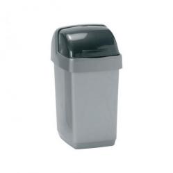Cheap Stationery Supply of Addis Roll Top Bin Plastic 10 Litres Grey 510504 266009 Office Statationery