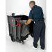 Rubbermaid Mega Brute Waste Collection Cart 450 Litres W1330xD700xH1080mm Ref FG9W7100BLA