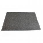 Floortex Outdoor Mat Vinyl Fibre Surface Vinyl Back (600x900mm) Grey FC46090TWISG