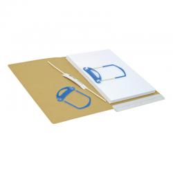 File Fastener Self Adhesive 3 Part Blue/White Pack of 100 276102