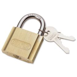 Cheap Stationery Supply of Draper Brass Cylinder Padlock Brass Body and Cylinder Plated Steel Shackle 2 Keys 20mm 60143 Office Statationery