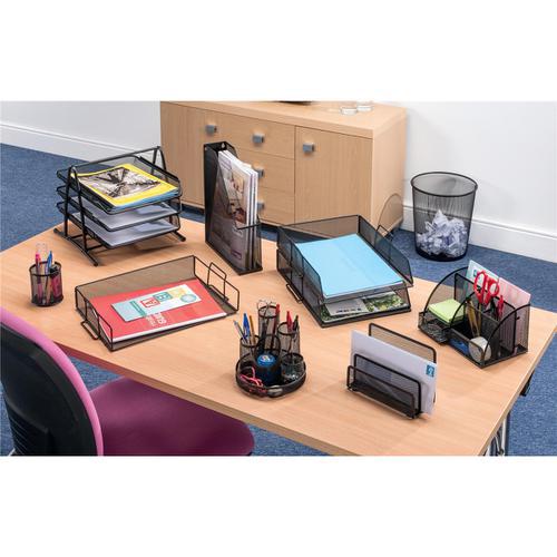 Office Intray 5 Star Office Mesh Letter Tray Scratch Resistant Stackable 287878