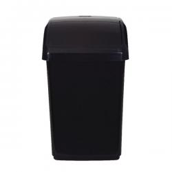 Cheap Stationery Supply of 2Work Swing Top Bin 10 Litre Capacity Black 2W810010 2W810010 Office Statationery