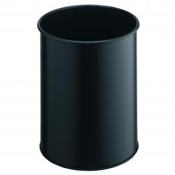 Cheap Stationery Supply of Durable Bin Round Metal 15 Litre Capacity 260x315mm Black 3301/01 362739 Office Statationery