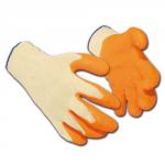 Latex Gloves Polyester Cotton Medium Orange (Pack of 12 Pairs) 62042