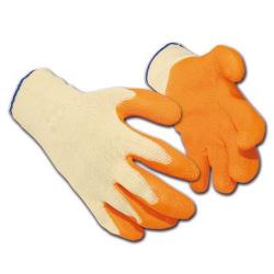 Cheap Stationery Supply of Latex Gloves Polyester Cotton Medium Orange (Pack of 12 Pairs) 62042 Office Statationery