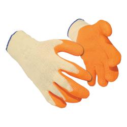 Cheap Stationery Supply of Latex Gloves Polyester Cotton Large Orange 12 Pairs 374962 Office Statationery