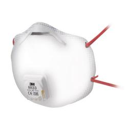 Cheap Stationery Supply of 3M FFP3 Unvalved Disposable Cup Respirator 8833 Pack of 10 70071276391 Office Statationery