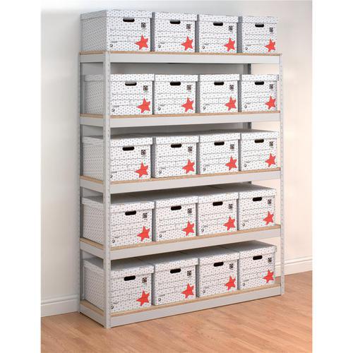 Trexus Archive Shelving Unit Heavyduty Extra Wide 5 Shelves 464678