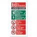 Stewart Superior CO2 Fire Extinguisher Safety Sign W100xH200mm Self-adhesive Vinyl Ref FF093SAV