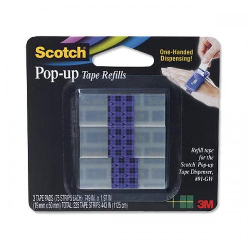 Scotch PopUp (19mm x 50mm) Tape Strips Refills Satin (1 90ST
