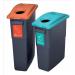 EcoSort Recycling System Midi Bin 60 Litre Capacity 275x590x635mm Grey Ref SPICEMIDGREY1