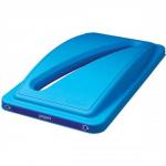 Straight EcoSort Recycling System Waste Lid for Paper Slot Opening (Blue) SPICEECOPAPLID1