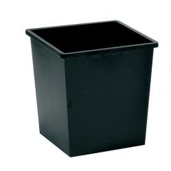 Cheap Stationery Supply of 5 Star Facilities Waste Bin Square Metal Scratch Resistant 27 Litre Capacity 325x325x350mm Black 918249 Office Statationery