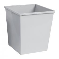 Cheap Stationery Supply of 5 Star Facilities Waste Bin Square Metal Scratch Resistant 27 Litre Capacity 325x325x350mm Grey 918265 Office Statationery
