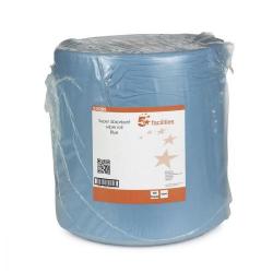 Cheap Stationery Supply of 5 Star Facilities Cloths Super Absorbent Low Lint Solvent-resistant 60g/m2 30x36cm Blue (Roll of 500 Sheets) 939258 Office Statationery