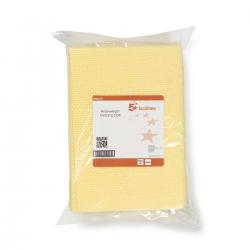Cheap Stationery Supply of 5 Star Facilities Cleaning Cloths Anti-microbial Heavy-duty 76gsm W500xL300mm Yellow Pack of 25 939339 Office Statationery