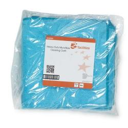 Cheap Stationery Supply of 5 Star Facilities Microfibre Cloth Premium Reusable Edge Bonded W400xL400mm 250gsm Blue (Pack of 5) 939565 Office Statationery