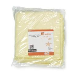 Cheap Stationery Supply of 5 Star Facilities Microfibre Cloth Premium Reusable Edge Bonded W400xL400mm 250gsm Yellow (Pack of 5) 939575 Office Statationery