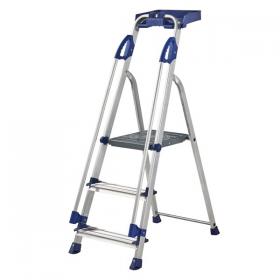 Abru Blue Seal 3 Tread Professional Aluminium Step Ladder 70503