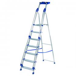 Cheap Stationery Supply of Werner Blue Seal Step Ladder 7 Tread Professional Aluminium 7050718 ABR10507 Office Statationery