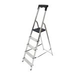 Abru Aluminium High Handrail 5 Tread Step Ladder 60605