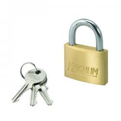 Cheap Stationery Supply of Master Lock Magnum Padlock 50mm Solid Brass with 2 Keys 40044 AC93011 Office Statationery