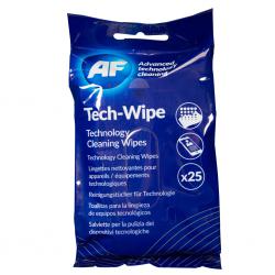 Cheap Stationery Supply of AF Mobile Technology Cleaning Wipes (Pack of 25) AMTW025P AFI50833 Office Statationery
