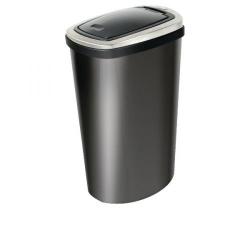 Cheap Stationery Supply of Addis 40 Litre Deluxe Rectangular Press Top Bin Black 508419 Office Statationery