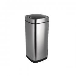 Cheap Stationery Supply of Addis Deluxe Square Press Top Bin 40 Litre Stainless Steel 513914 AG14504 Office Statationery