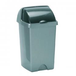 Cheap Stationery Supply of Addis Roll Top Bin 25 Litre Metallic AG813416 AG813416 Office Statationery