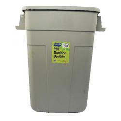 Cheap Stationery Supply of Addis Grey 90 Litre Rectangular Dustbin Base 510894 Office Statationery