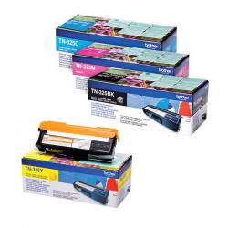 Cheap Stationery Supply of Brother TN325 Toner Cartridge Bundle Cyan/Magenta/Yellow/Black (Pack of 4) BA810619 BA810619 Office Statationery