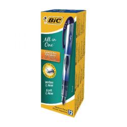 Cheap Stationery Supply of Bic Blue All In One Disposable Fountain Pen (Pack of 12) 847610 Office Statationery