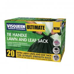 Cheap Stationery Supply of Visqueen Ultimate Tie Handle Lawn and Leaf Sack 120 Litre Green RS057772 BPI86423 Office Statationery
