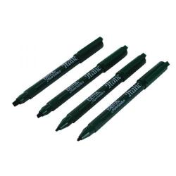 Cheap Stationery Supply of Berol Black Italic Pen Wallet Pack of 4 S0379010 Office Statationery