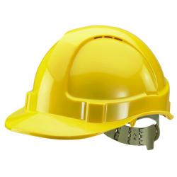 Cheap Stationery Supply of Comfort Vented Safety Helmet ABS Shell Yellow BBVSHY BRG10036 Office Statationery