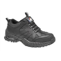 Cheap Stationery Supply of Briggs Proforce Air Bubble Black Leather Safety Trainer Size 8 4041-8 Office Statationery