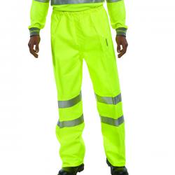 Cheap Stationery Supply of Hi Visibility Breathable Overtrousers Saturn Yellow XL BITSYXL BRG12625 Office Statationery